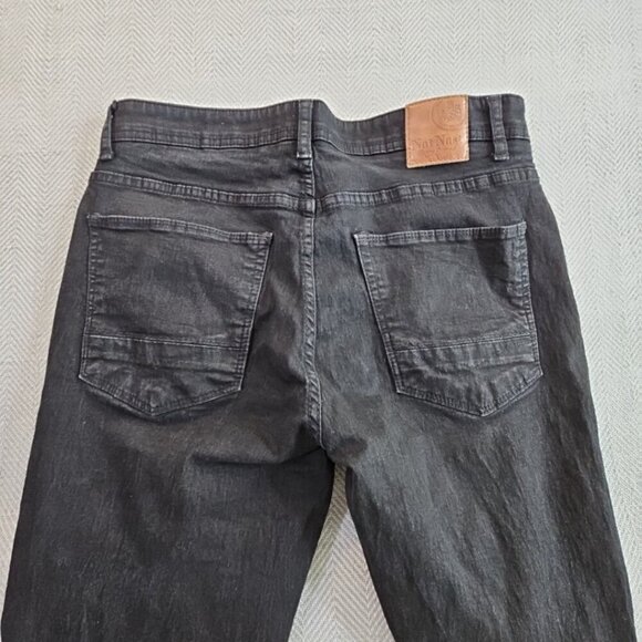 Nat Nast Jeans Men's 34x30 Black Straight Baggy Loose Skater Goth Grunge Emo Y2K - Picture 9 of 16